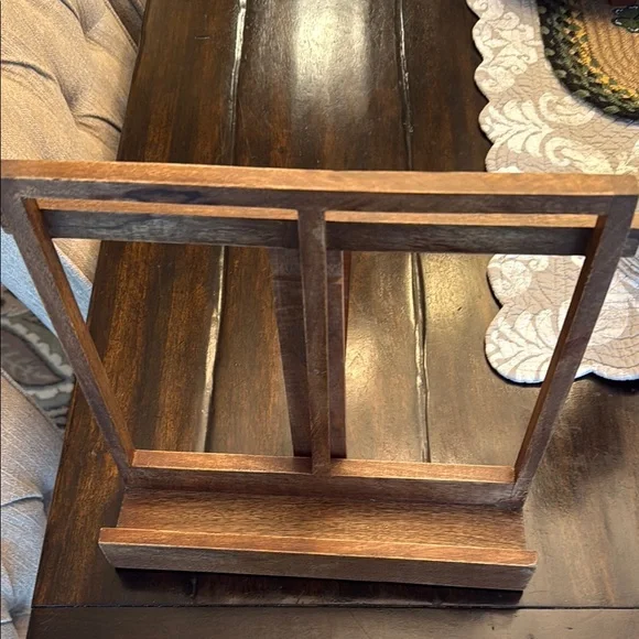 Rustic Wooden Cookbook Holder - Picture 4 of 4